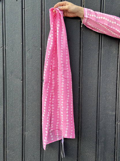 Cecilie skjerf bandani pink