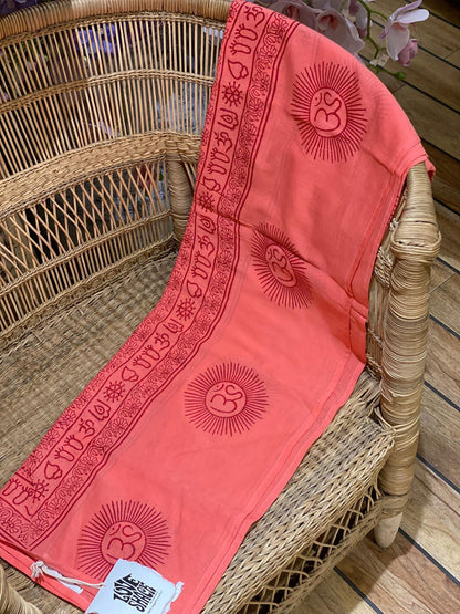 Goa Sarong 100% bomull korall