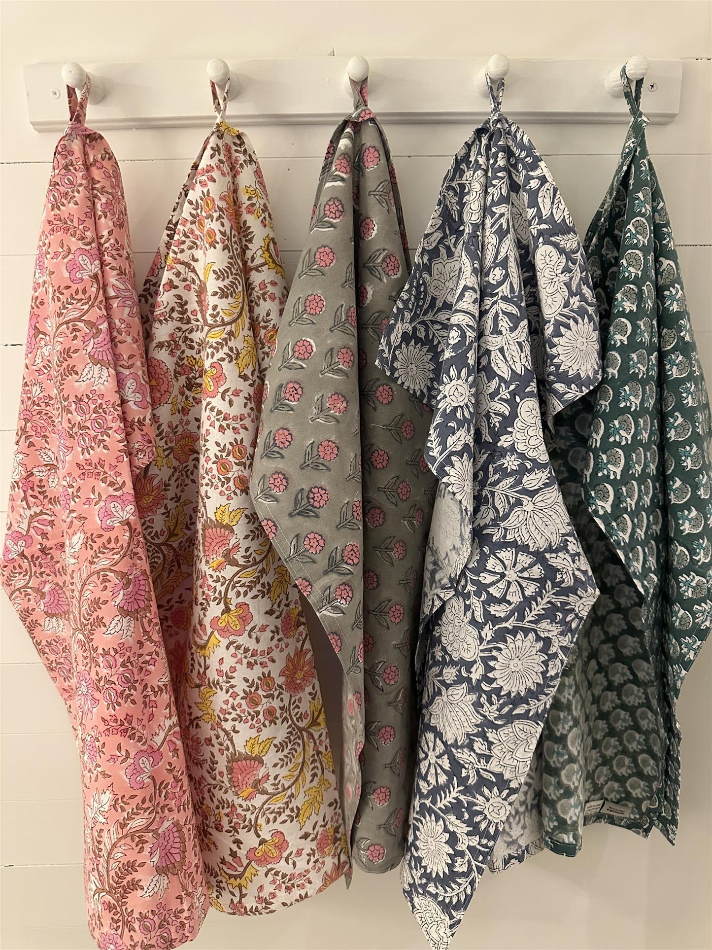 Kjøkkenhåndkle Gabrielle blokkprint