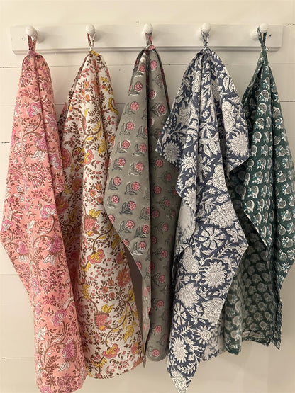 Kjøkkenhåndkle Gabrielle blokkprint