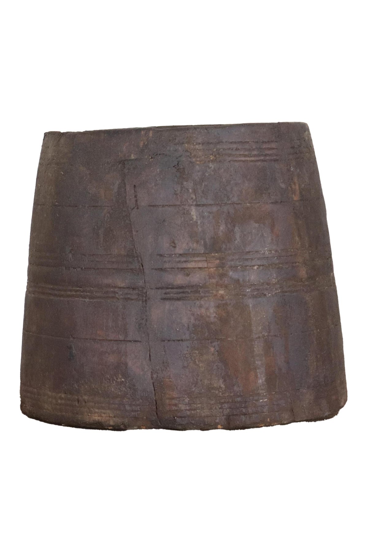 Trepotte mørk brun H20 cm