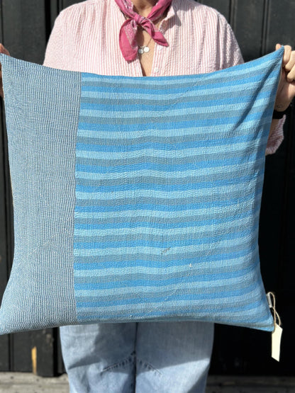 Putetrekk vintage kantha 60 x 60 cm Nr 12