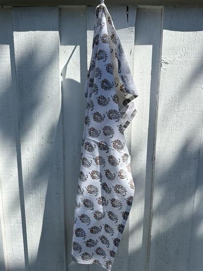Kjøkkenhåndkle Alice blokkprint