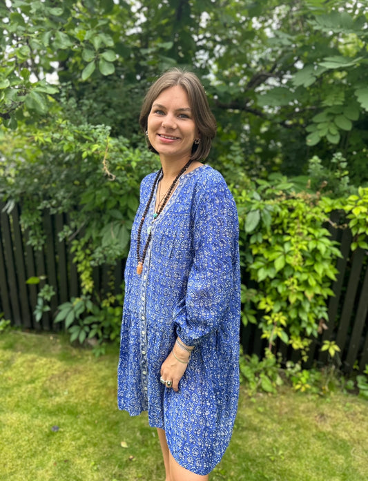 Charlotte kort kjole blue