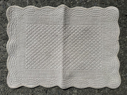 Spisebrikke velur 35x50 cm Grey beige