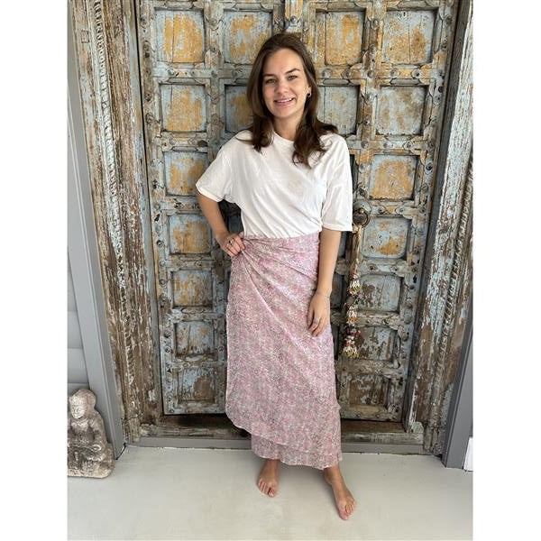 Nathalie Sarong 100% bomull  rosa