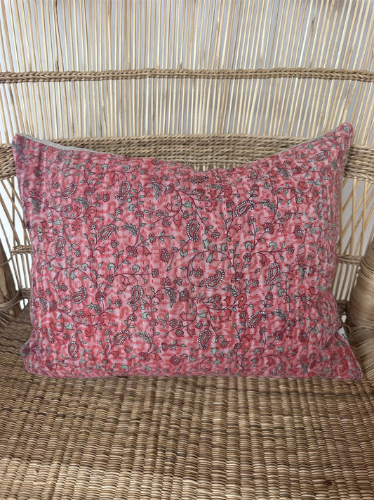 Putetrekk vintage kantha 30 x 40 cm Nr 78