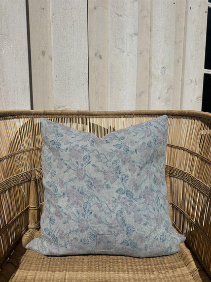 Putetrekk vintage kantha 50x50 cm Nr 118