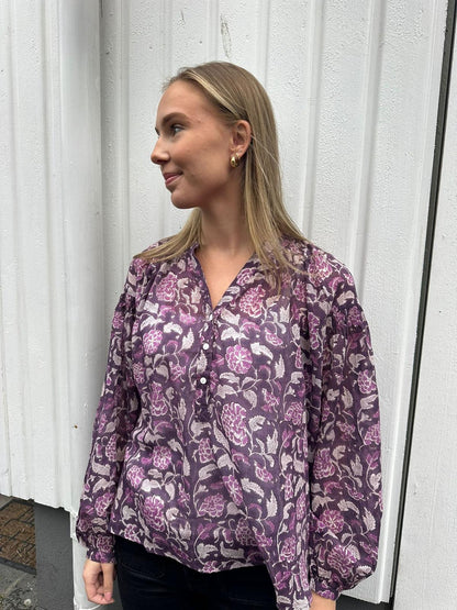 Caroline bluse lilla