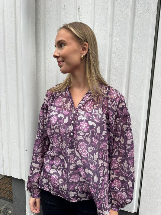 Caroline bluse lilla