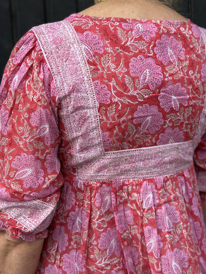 Randi smekkekjole red/pink