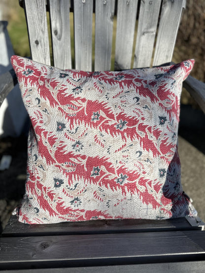 Putetrekk vintage kantha 50x50 cm Nr 70