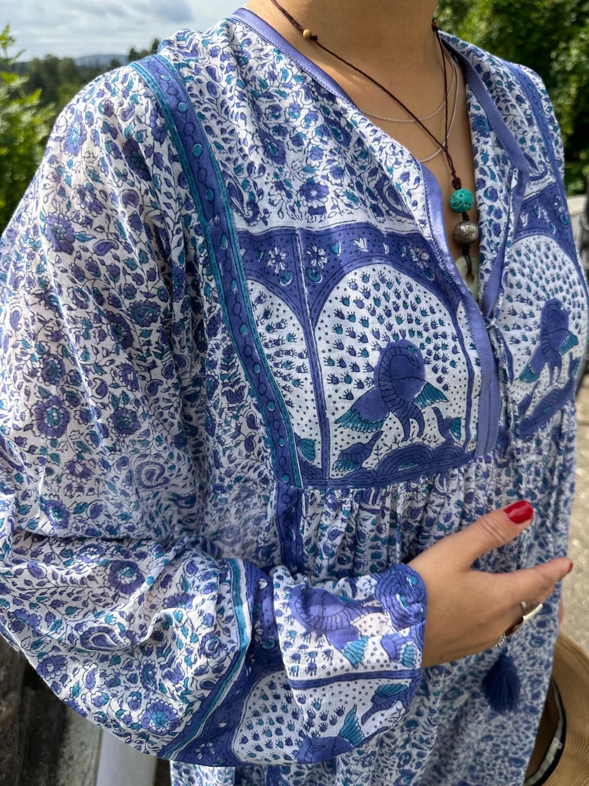 Pippen smekkekjole blue