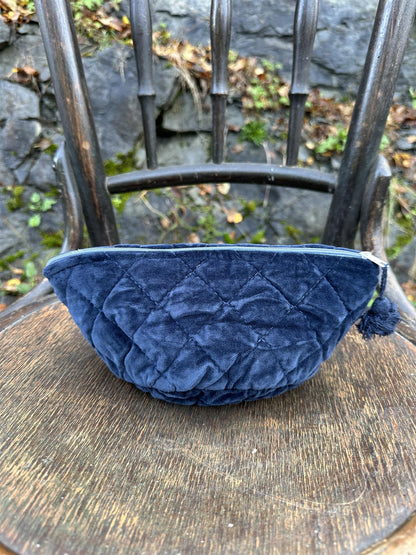 Sminkepung velur 15xH10 cm Indigo