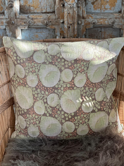 Putetrekk vintage kantha 50x50 cm Nr 93