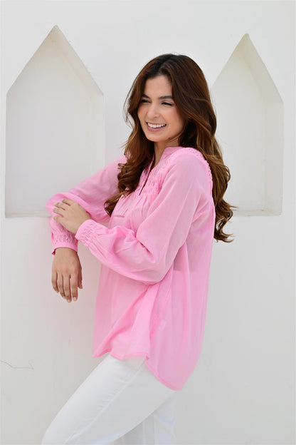 Provence bluse rosy