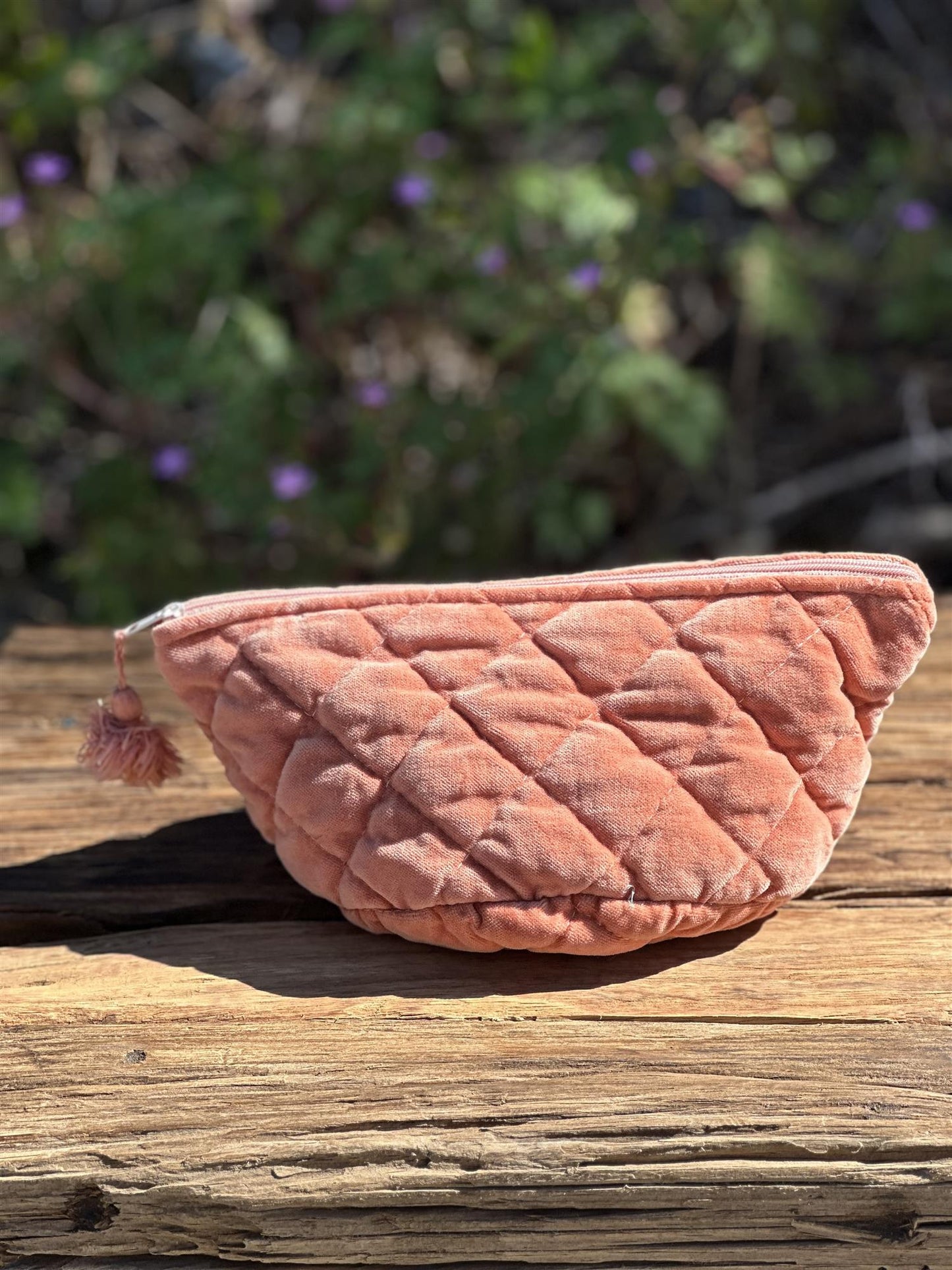 Sminkepung velur 15xH10 cm melon
