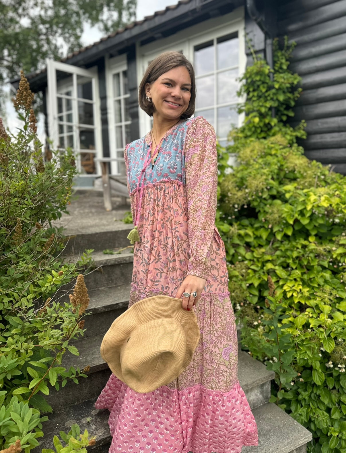 Vilde lang smekkekjole mix