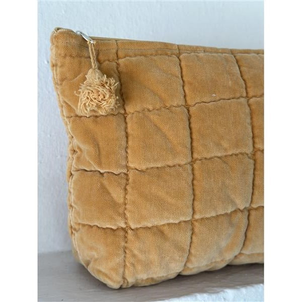 Toalettmappe velur Provence yellow