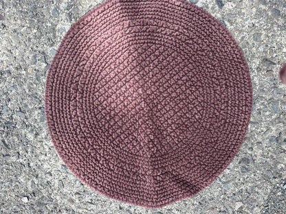 Spisebrikke velur rund Ø: 40 cm chocolate