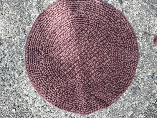 Spisebrikke velur rund Ø: 40 cm chocolate