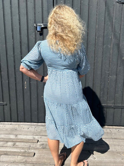 Gry smekkekjole sea blue