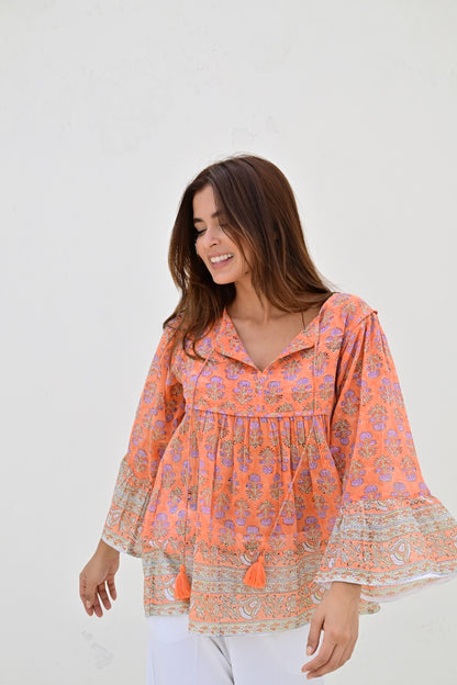 Avignon bluse orange