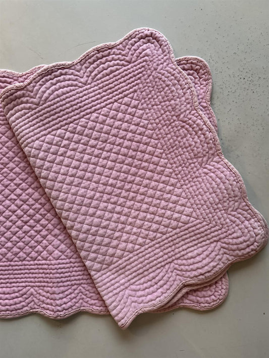 Spisebrikke velur 35x50 cm Bubblegum pink