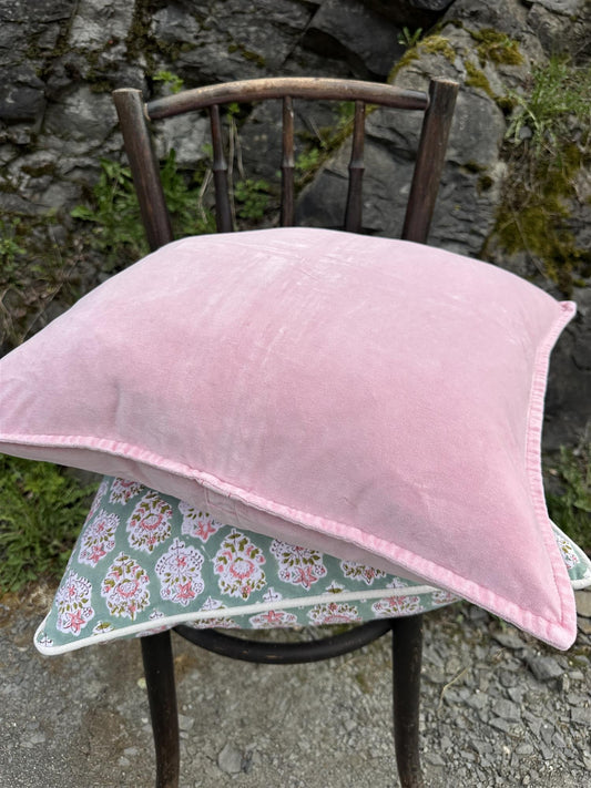 Putetrekk velur 50x50 cm Bubblegum pink