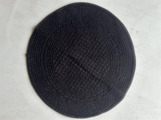 Spisebrikke velur rund Ø: 40 cm black