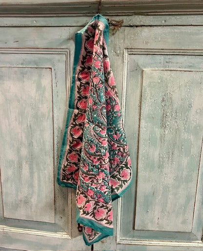 Toulouse lite skjerf teel green