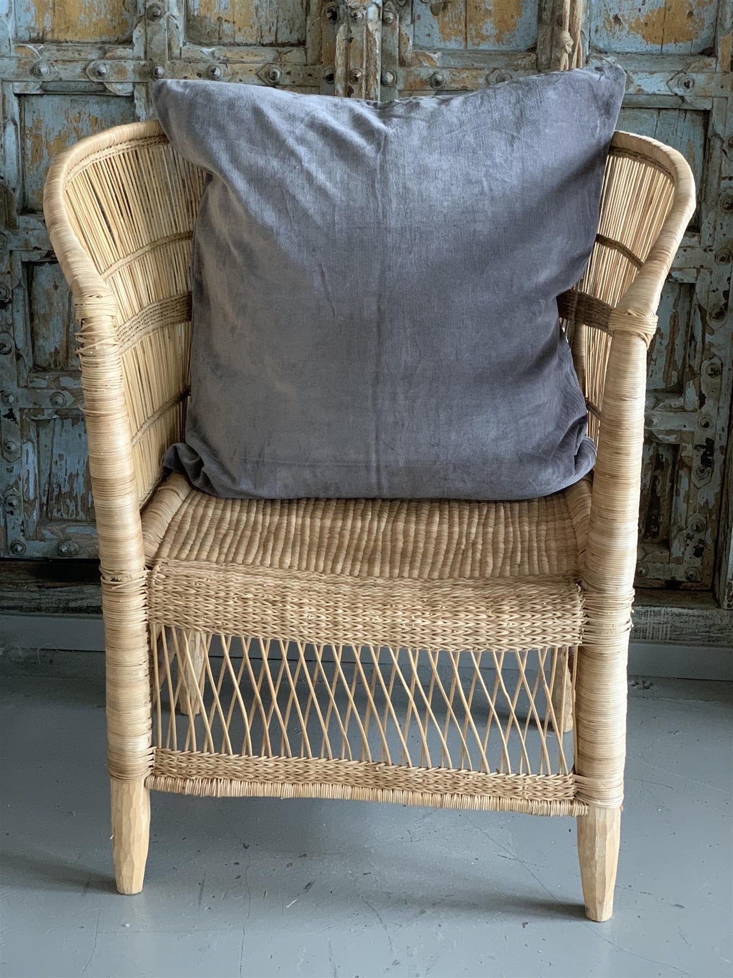 Putetrekk velur 60x60 cm elephant grey