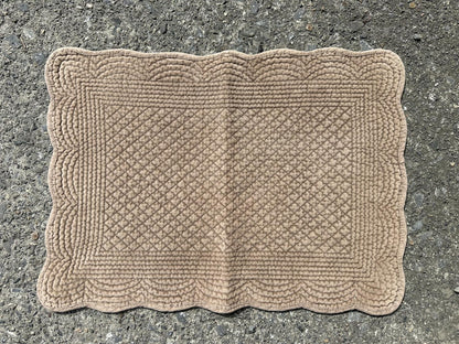 Spisebrikke velur 35x50 cm Latte