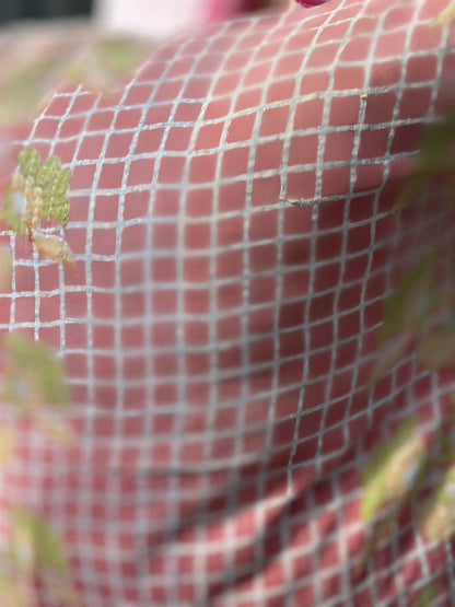 Putetrekk vintage kantha 60 x 60 cm Nr 13