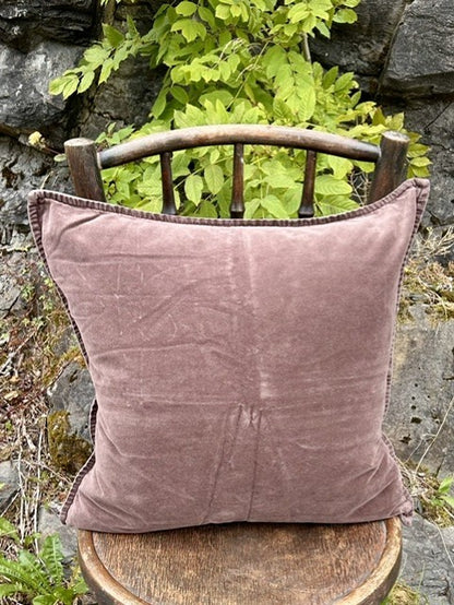 Putetrekk velur 50x50 cm Dark chocolate