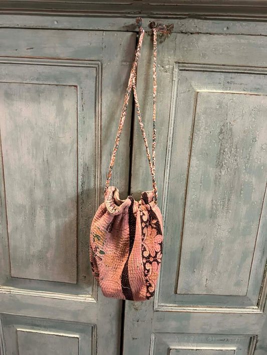 Kantha pompadour pink/brown