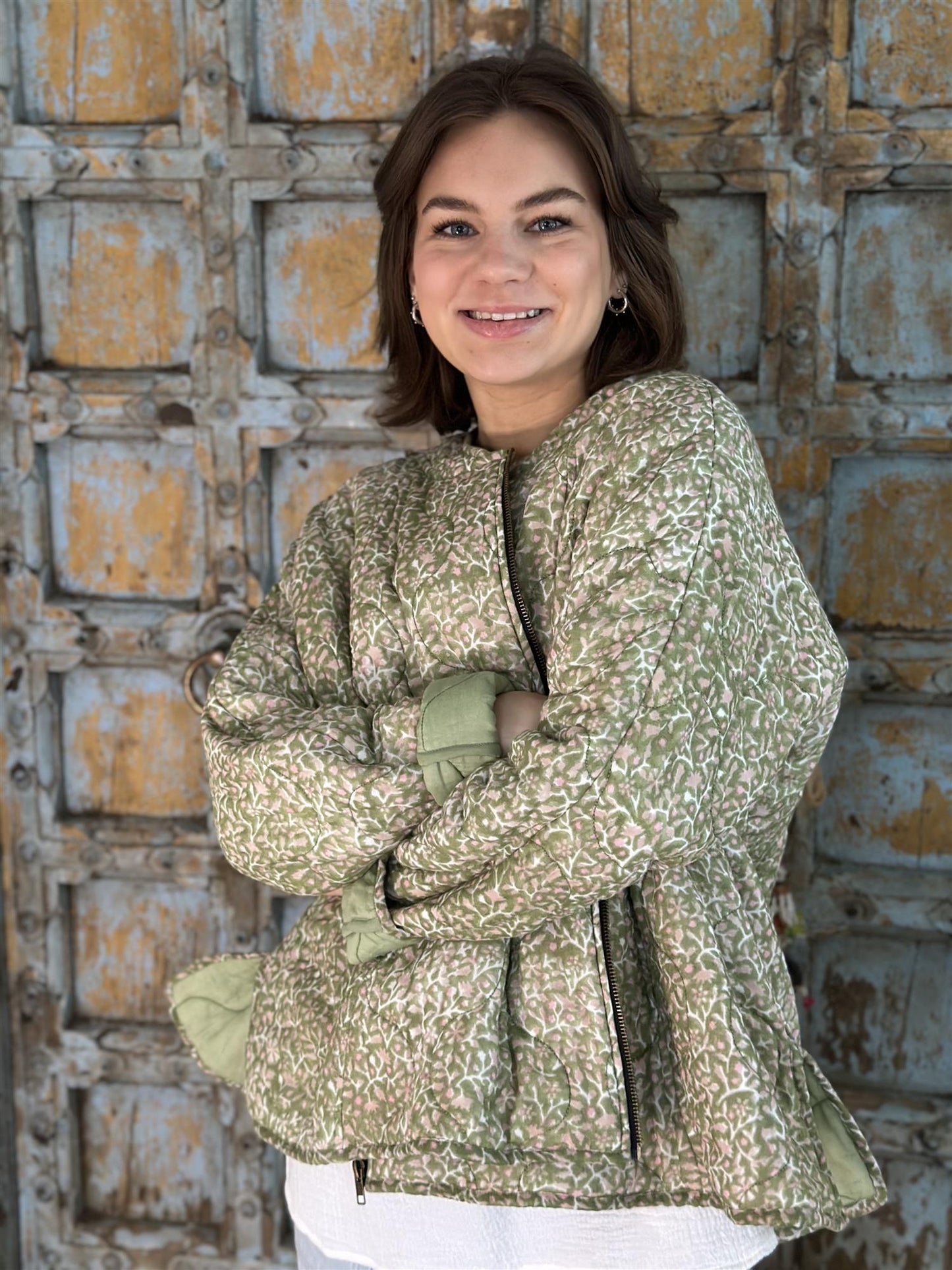 Margarita jakke 100% bomull grønn