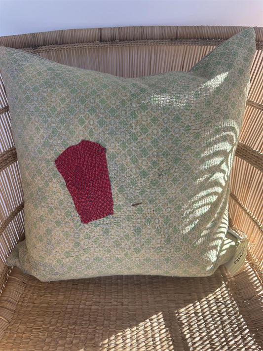 Putetrekk vintage kantha 50x50 cm Nr 102