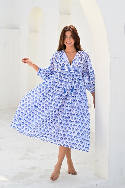 Eze kjole blue