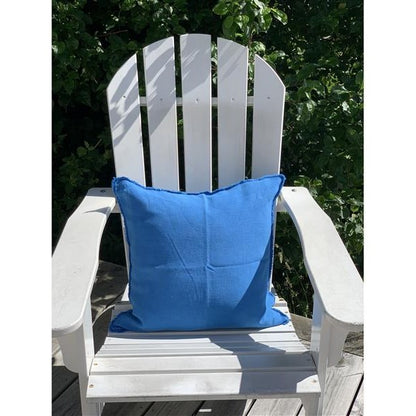 Putetrekk 100% lin 50x50 cm greek blue