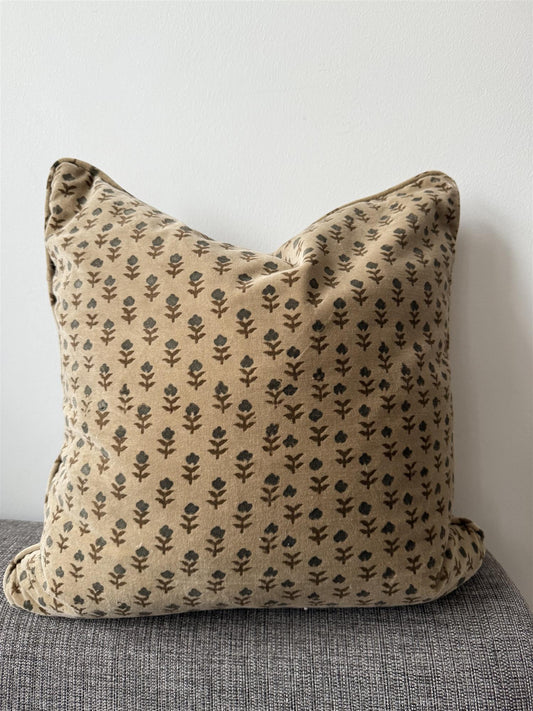 Putetrekk velur Fiori olive rulour