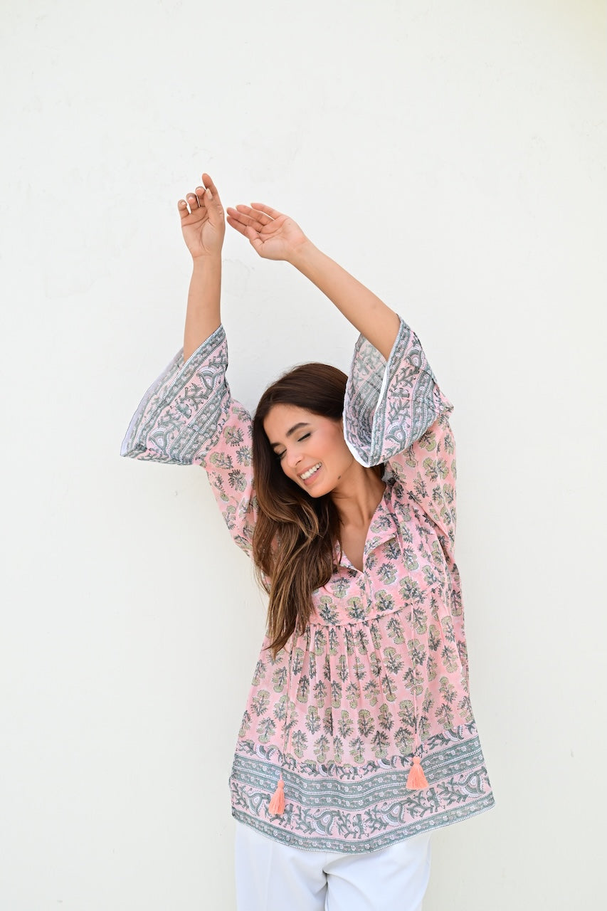 Avignon bluse powder pink
