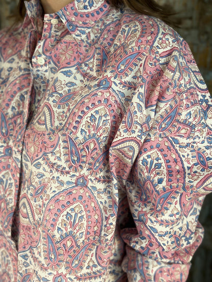 Othilia poplin skjorte rosa